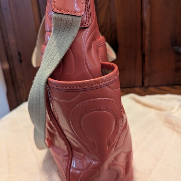 COACH PATENT LEATHER DIAPER BABY BAG MULTIFUNCTION TOTE 16977 - Picture 4 of 13